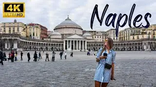 Naples Italy [4k] - Walking Tour - Seaside - Restaurant - Street Life - Summer 2022