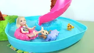 🐒 Barbie Chelsea with Monkey & Accessories | Learning Cartoons for Toddlers 🎁✨