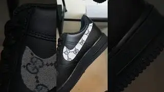 Gucci x black Nike Air Force 1 Low custom shoes