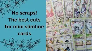 How I made 15 mini slimline cards in under an hour / tips & tricks #tsunamirose #cardmakinghacks