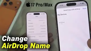 How to Change Airdrop Name on iPhone 17 pro/max