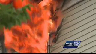 House set on fire for research