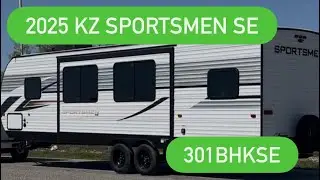 SUV Towable Bumper Pull Camper!  Bunk Room! Slide out!  KZ Sportsmen 301BHKSE