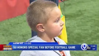A moment to remember: SU fan gets front-row seat to game