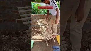 Bamboo Folding Chair Making 😍 Easy Bamboo Restaurant Chair #youtubeshorts #ytshorts #shorts #viral