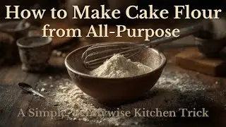 How To Make Cake Flour With All Purpose Flour