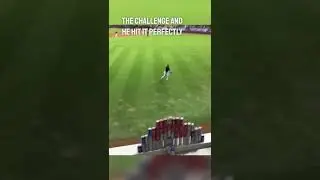 This baseball player showed off his incredible throwing accuracy 😱 (via lovocristian/TW)