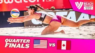 Hughes/Cheng vs. Melissa/Brandie - Quarter Finals Highlights Gstaad 2023 #BeachProTour