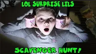 LOL Surprise Lils Scavenger Hunt In The Dark! The Leprechaun Was Watching Me!!