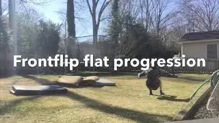 Front flip flat progression!!!