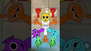 🌈|| Incredibox Sprunki Balloon popping reverse #satisfying #asmr