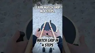 Learn Match Grip In 4 Steps @PromarkDrumsticks #drums #drumming #drummer #drumset #drumline