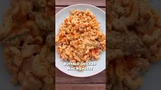Macro-Friendly, High Protein Buffalo Chicken Mac N Cheese #shorts