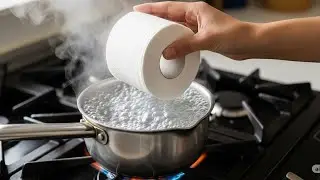 Look What I Did With The Toilet Paper I Threw Into Boiling Water