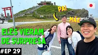 Encontrei meus pais no extremo norte do Japão. Meu pai aparece no vídeo pela primeira vez.