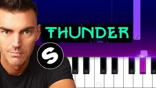 Gabry Ponte, LUM!X, Prezioso - Thunder  (Piano Tutorial)