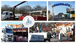 🎡 LEIPZIGER FR&Uuml;HJAHRS-KLEINMESSE 2022 - Part 3 - Schaustellertransporte - Kleinmesseplatz #kirmes
