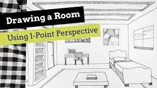 How to Draw a Room Using 1-Point Perspective (Step-by-Step Tutorial for Beginners)
