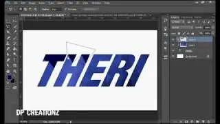 Theri English Title Text Effect Photoshop Tutorial