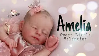 Custom Amelia born on Valentines, Reborn baby girl Joanna Kazmierczak
