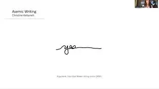 Christine Kettaneh. &mdash; Asemic Writing