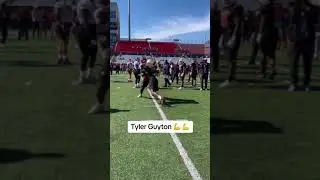 Tyler Guyton is raising his stock at the Senior Bowl 💪