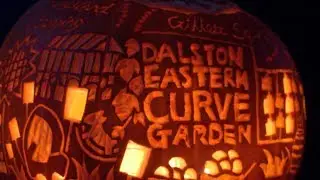 Dalston Eastern Curve Garden - Pumpkin Lantern Festival 2017 - London