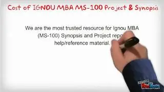 IGNOU MS 100 MBA Synopsis and Projects Presentation - Project Helpline