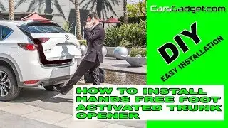 How to install Hands Free Foot Trigger Trunk Opener release kick to open tailgate liftgate boot comf