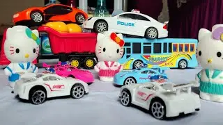 Unboxing remote control BMW Car,🌸 Transparent Gear Car, Rc Tesla truck. Playing small car.