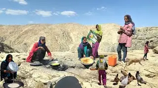 Nomadic Life: Single Nomad Girls in the Zagros Mountains |  From Backpack to Cooking in Nature