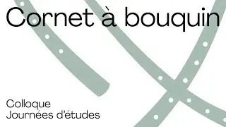 Cornet à bouquin - Colloque Journées d'études | Zinknet - 06.09.24