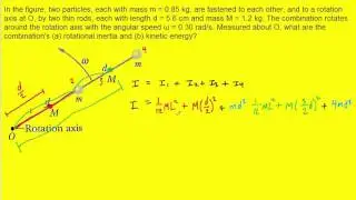 In the figure two particles each with mass