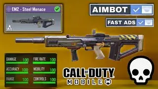 NEW Best Loadout For EM2 CODM BR Gameplay Max Damage | NORecoil Gunsmith