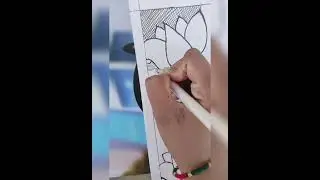 #Beautiful flowers mandala art Drawing🪷🌸#Draw with Snehal 💫✨