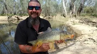 Catching carp on a fly rod