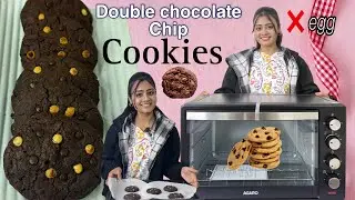 Try double choco chip cookies with just 2-3 ingredients 👩&zwj;🍳 Everyone, young and old, will like th...