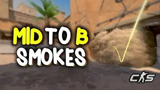Dust2 Mid to B SMOKES in CS2 (5 ways)