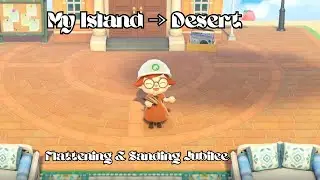 Flattening my Desert Island | Speed Build | No Commentary | Animal Crossing New Horizons