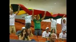 Lithuania Basketball Fans at the FIBA Exhibition Games in Houston, Texas