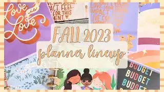 fall 2023 planner lineup | catch all, goal, budget planners | the happy planner