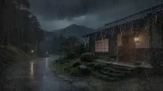 Soothe the Spirit Rain Sounds Falling on Cabin Roof for Deep Sleep and Balance