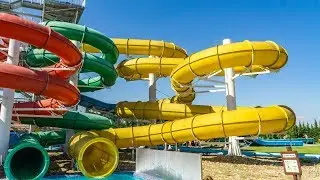 Aqua Centrum Cegl&eacute;d - Yellow Rafting Slide | &Uacute;sz&oacute;gumis Csőcs&uacute;szda Onride POV