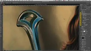 Photoshop tutorial - painting metal textures