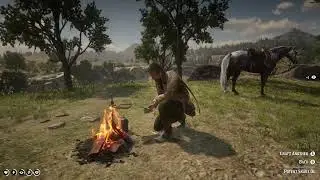 Red Dead Redemption 2 Doing some crafting
