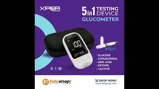 Features and How To Use XPER Glucometer 5in1  (@faloshopqatar  )