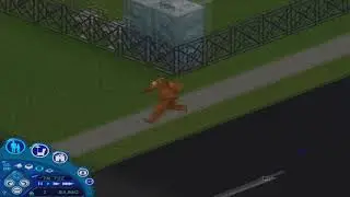 The Sims 1 - Shooing Claire the Bear