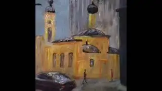 Москва. #moscow  #art #painting #contemporaryart#landscape #city #margaritamakarova