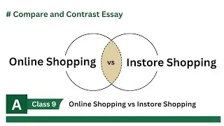 Online Shopping vs Instore Shopping | Compare & Contrast Essay Writing for Class 9 Students