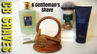 FLORIS LONDON-ELITE / Timeless Bronze Razor / Grizzly Bay Custom Brush / Astra Superior Platinum....